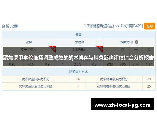 聚焦德甲本轮临场调整成效的战术博弈与胜负影响评估综合分析报告 聚焦德甲本轮临场调整成效的战术博弈与胜负影响评估综合分析报告